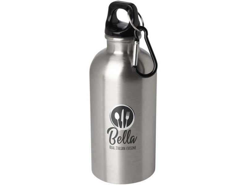 Oregon 400 ml RCS gecertificeerde enkelwandige roestvrijstalen waterfles met karabijnhaak