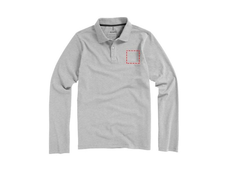 Oakville heren polo met lange mouwen