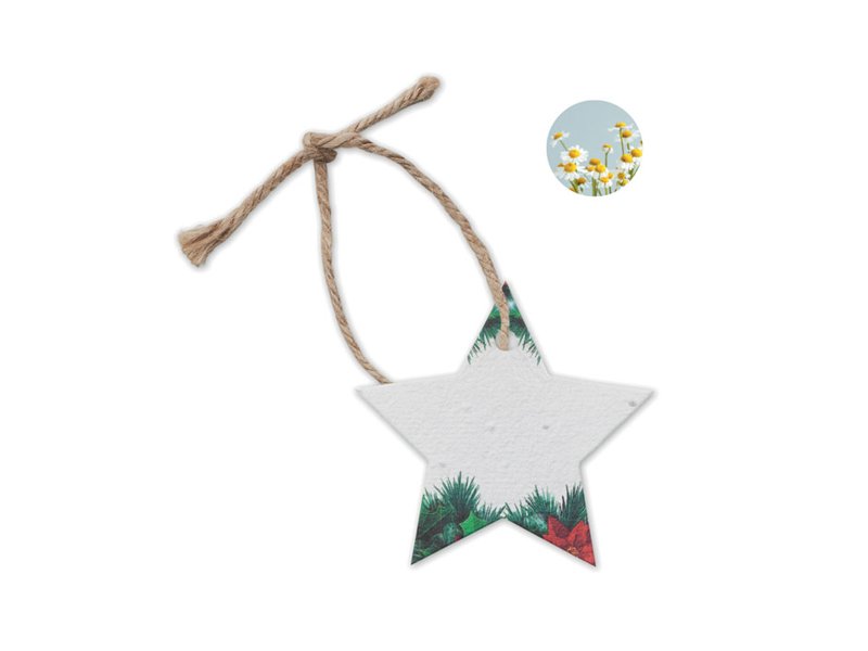 STARSEED - Zaadpapier kerstornament STARSEED - Zaadpapier kerstornament