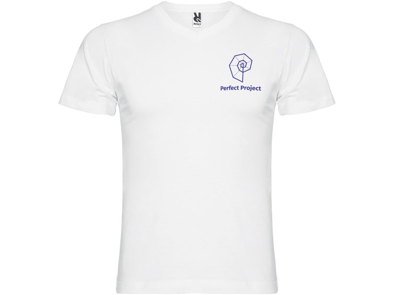 Samoyedo herenshirt met V-hals en korte mouwen Samoyedo herenshirt met V-hals en korte mouwen