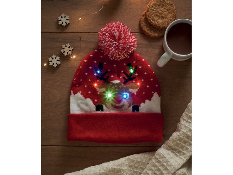 SHIMAS LIGHT - Gebreide kerstmuts LED