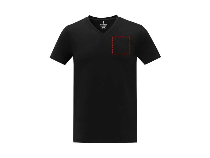 Somoto Heren T-shirt met V-hals en korte mouwen