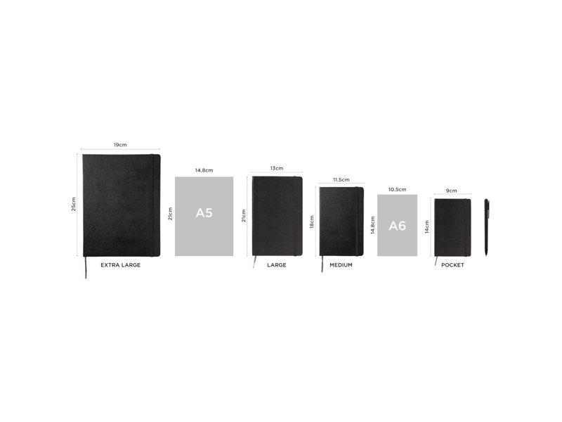 Moleskine ongedateerde weekplanner met harde kaft L Moleskine ongedateerde weekplanner met harde kaft L