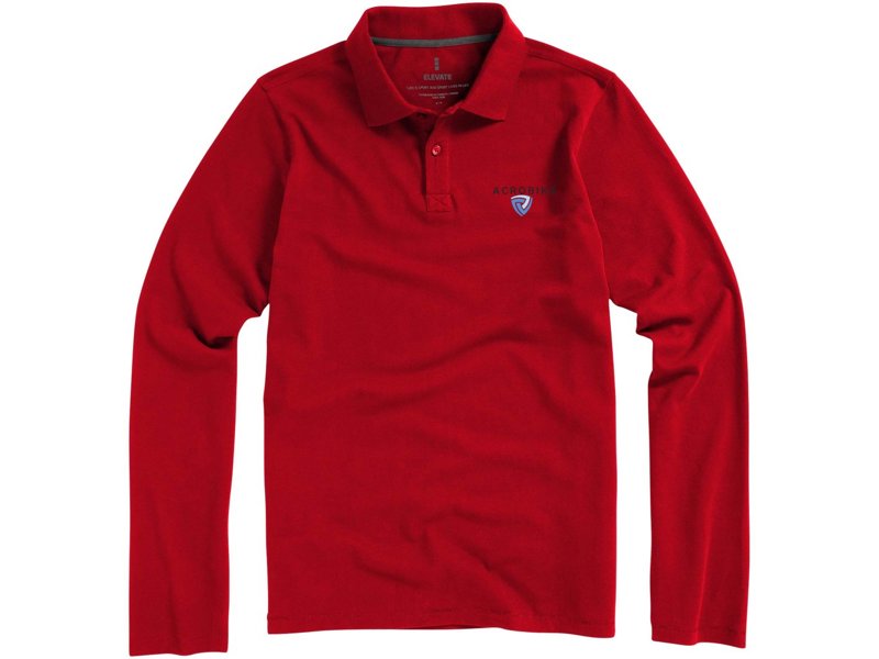 Oakville heren polo met lange mouwen