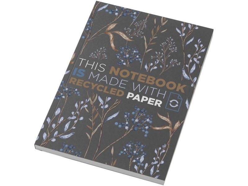 Novella Austen A5 gerecycled notitieboek met zachte cover, 100 vellen Novella Austen A5 gerecycled notitieboek met zachte cover, 100 vellen
