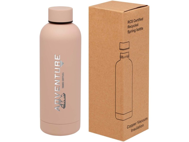 Spring 500 ml RCS-gecertificeerde gerecyclede roestvrijstalen koperen vacuümgeïsoleerde fles
