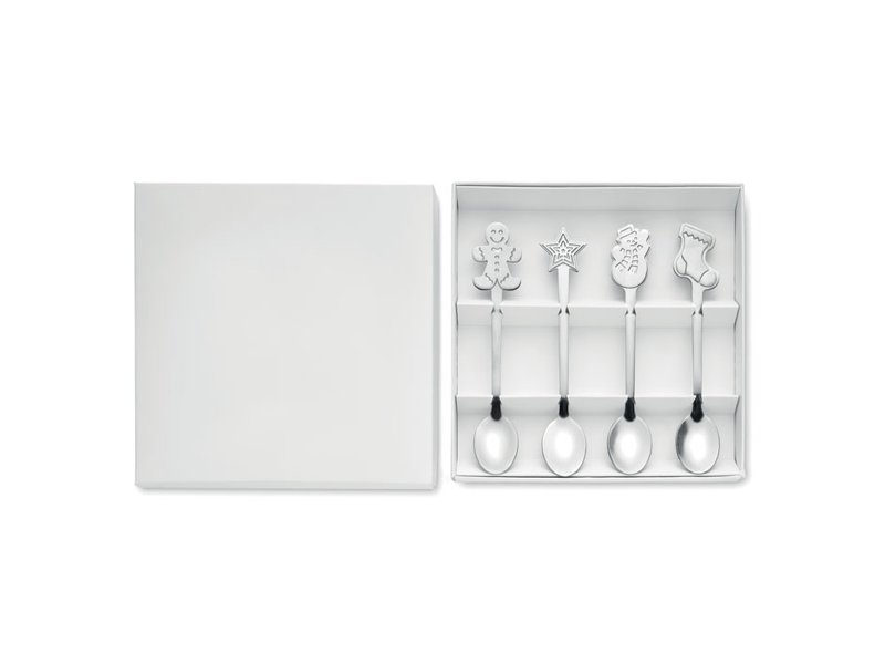 CHIP SET - Set van 4 kerst theelepeltjes
