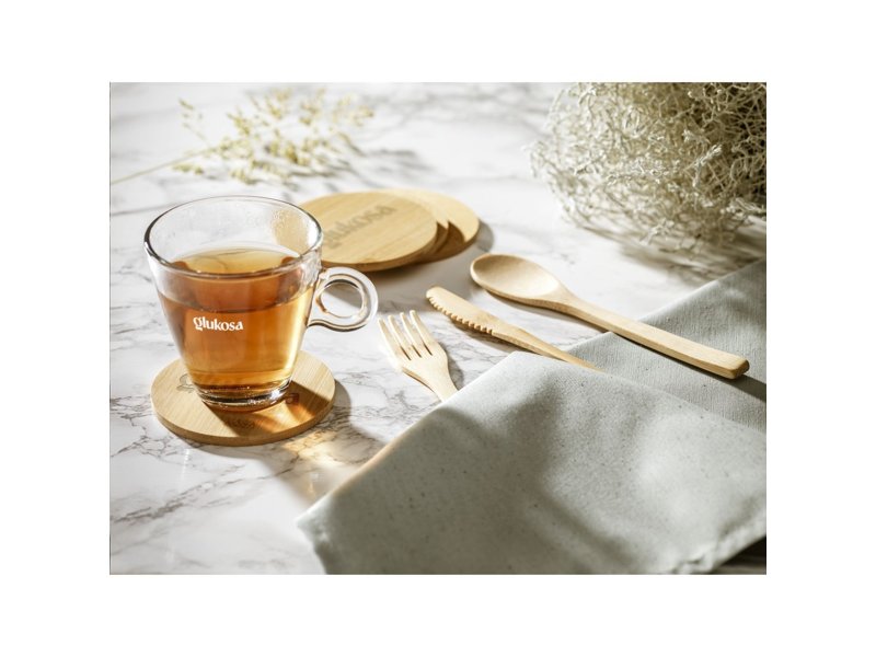 Bamboo Coaster Set onderzetters