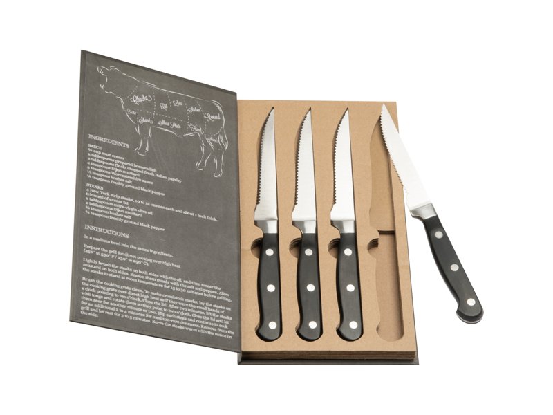 4 delige steakmessen set London