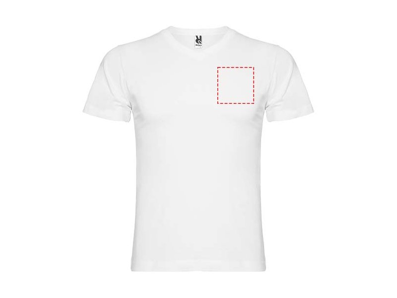 Samoyedo herenshirt met V-hals en korte mouwen Samoyedo herenshirt met V-hals en korte mouwen