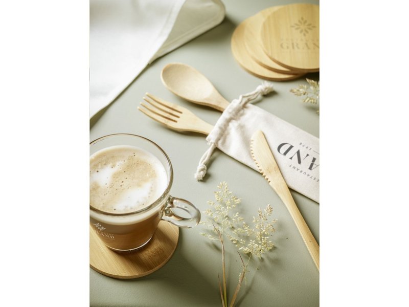 Bamboo Coaster Set onderzetters