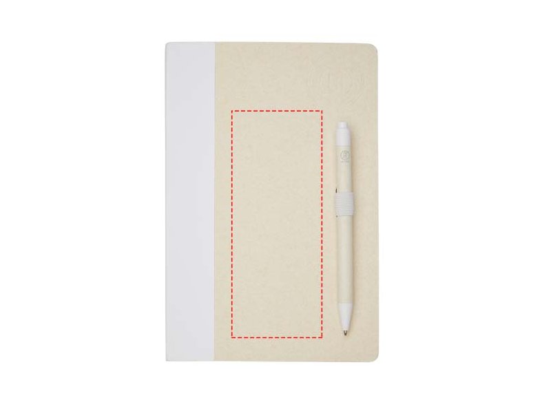 Dairy Dream set van referentie A5 notitieboek en balpen gemaakt van gerecyclede melkpakken Dairy Dream set van referentie A5 notitieboek en balpen gemaakt van gerecyclede melkpakken