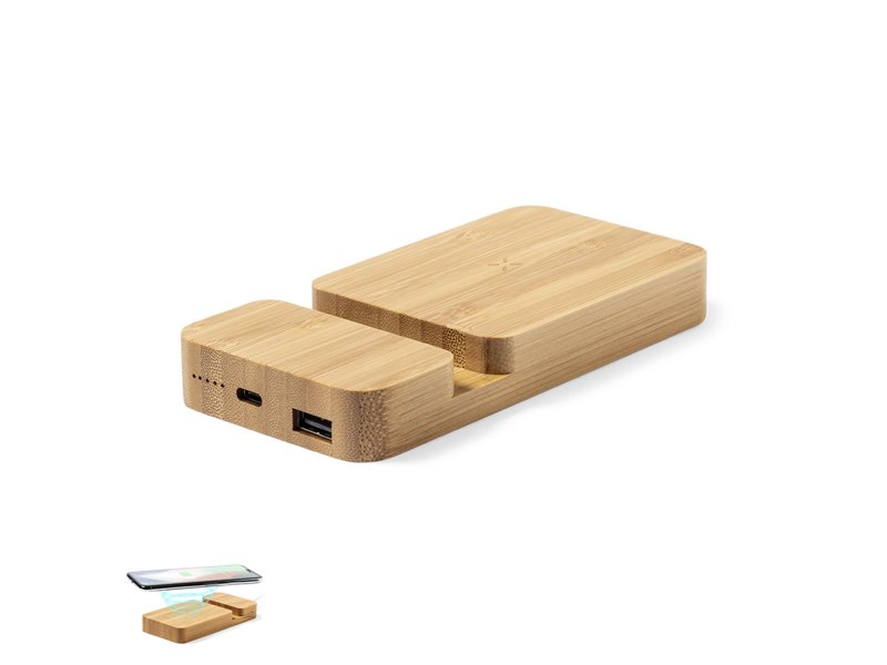 Krachtige Dralia powerbank 10.000 mAh met USB-C bedrukt met bedrijfslogo promotieartikel