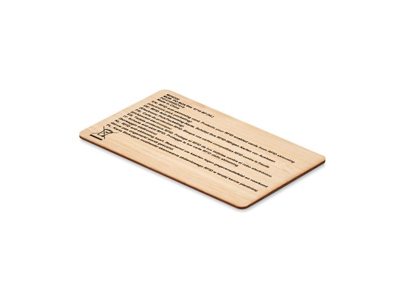 Bamboe RFID kaarthouder