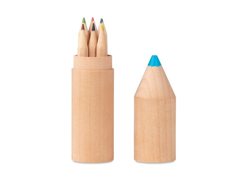 Kleurpotloodjes in houder