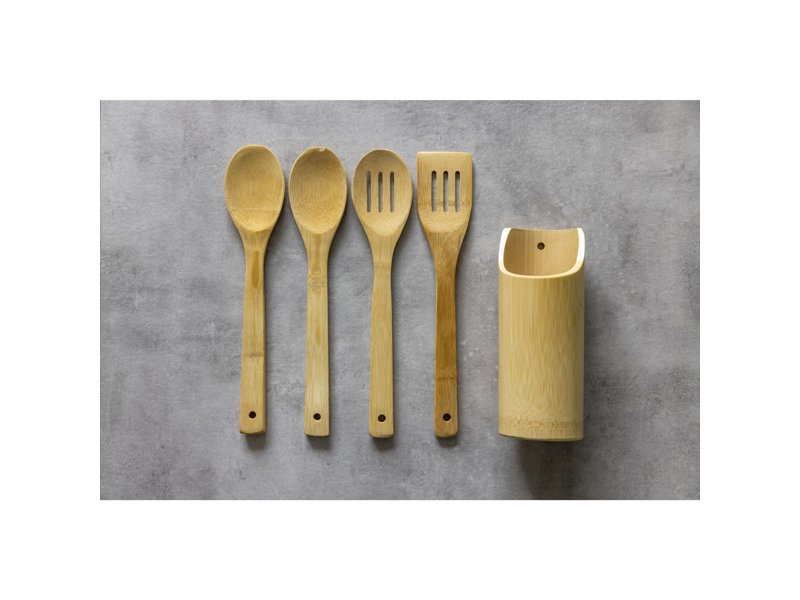 Bamboo cooking set keukengerei