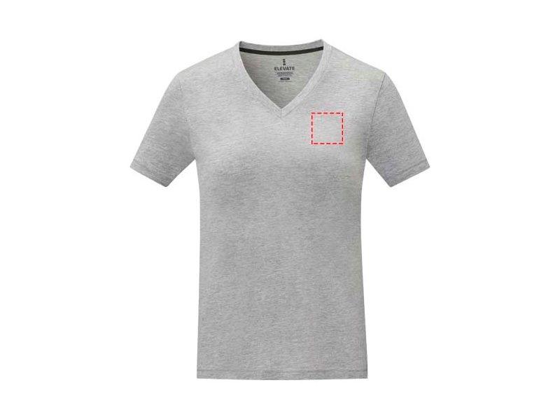 Somoto Dames T-shirt met V-hals en korte mouwen Somoto Dames T-shirt met V-hals en korte mouwen