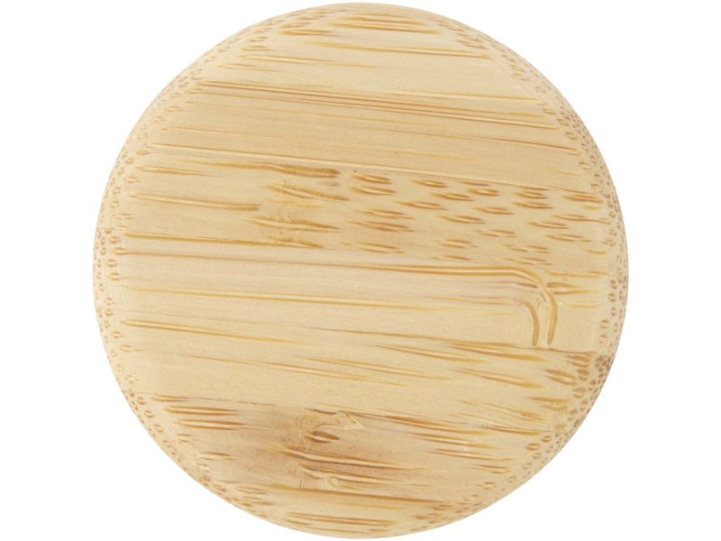 Lume 500 ml fles van mat natronkalkglas met bamboe deksel