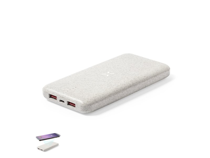 Yendik Power Bank 10.000 mAh met dubbele USB-uitgang bedrukt met logo promotieartikel Yendik Power Bank 10.000 mAh met dubbele USB-uitgang bedrukt met logo promotieartikel