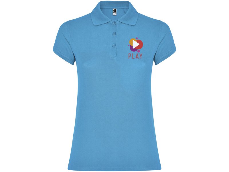 Star damespolo met korte mouwen