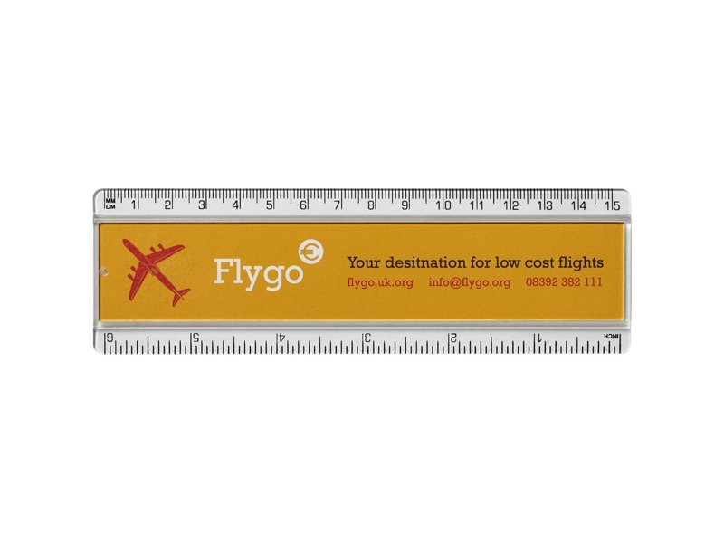 Ellison 15 cm kunststof liniaal met inlay laten bedrukken – Budget promotieartikel | GiftsDirect Ellison 15 cm kunststof liniaal met inlay laten bedrukken – Budget promotieartikel | GiftsDirect