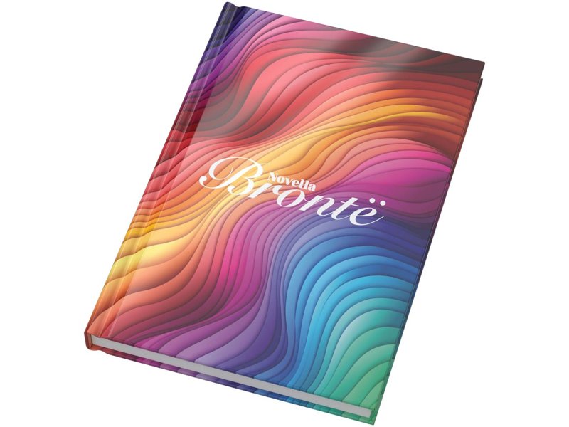 Novella Brontë A5 notitieboek met glanzende harde cover, 100 vellen
