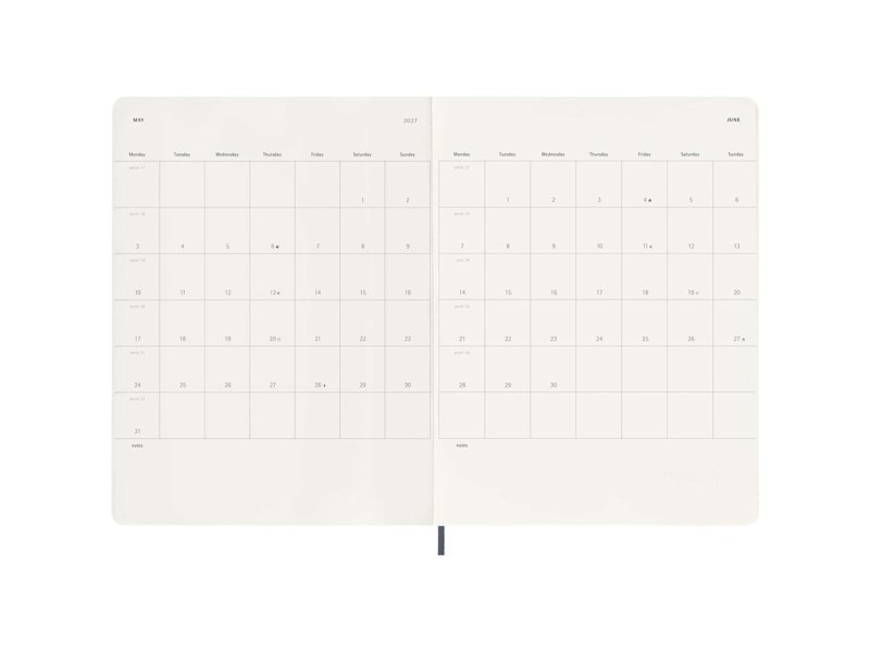12M week agenda XL met zachte kaft 12M week agenda XL met zachte kaft