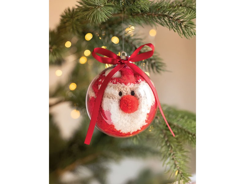 SNUG M - Kerstman sokken balornament