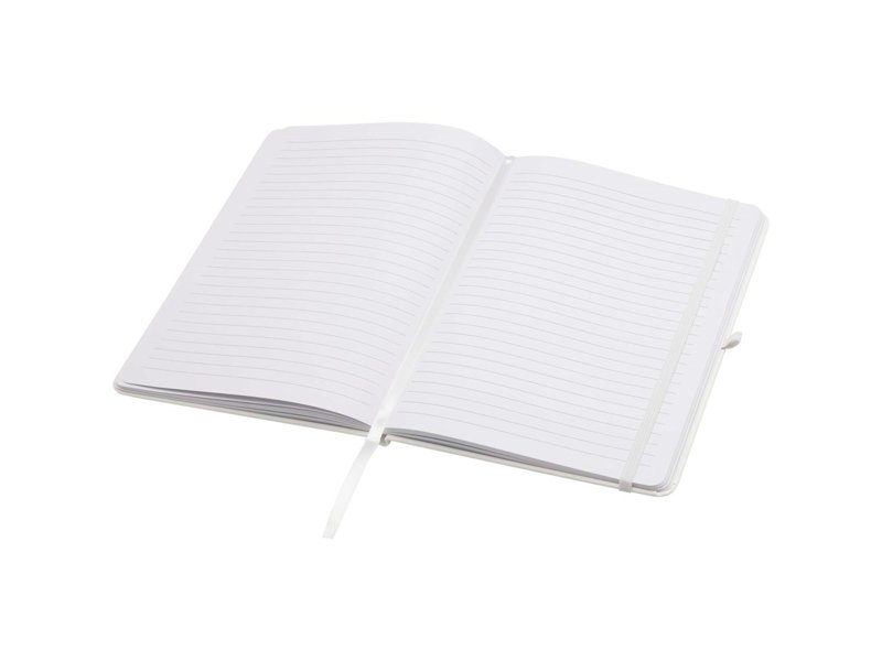 Teak A5 gerecycled notitieboek met harde kaft en gelinieerde pagina's Teak A5 gerecycled notitieboek met harde kaft en gelinieerde pagina's