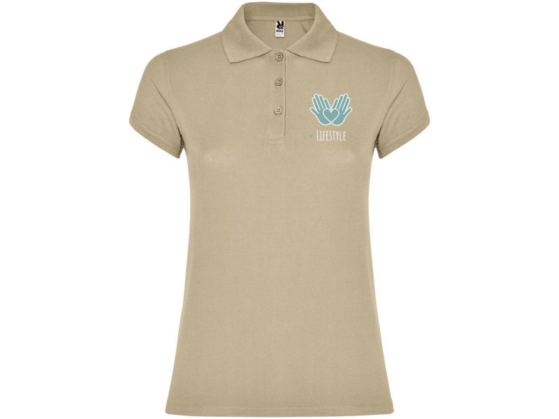 Star damespolo met korte mouwen