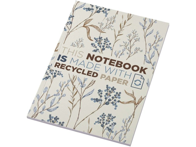 Novella Austen A5 gerecycled notitieboek met zachte cover, 50 vellen Novella Austen A5 gerecycled notitieboek met zachte cover, 50 vellen
