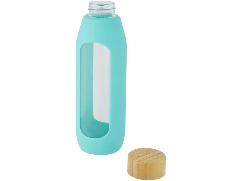 Tidan fles van 600 ml in borosilicaatglas met siliconen grip Tidan fles van 600 ml in borosilicaatglas met siliconen grip