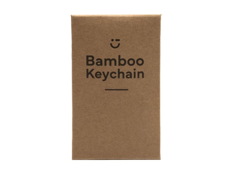 Bamboo Key Rectangle sleutelhanger