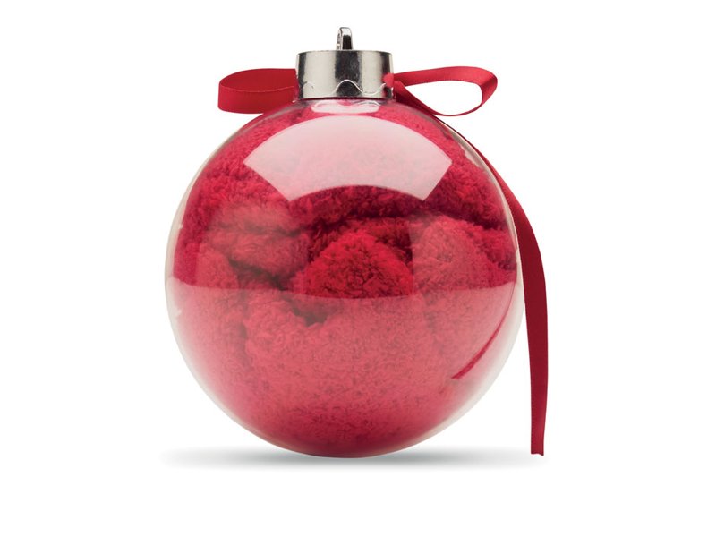 SNUG M - Kerstman sokken balornament