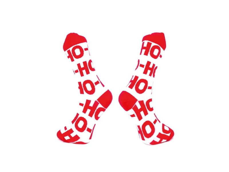 Bedrukte kerstsokken Bedrukte kerstsokken