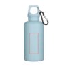 Oregon 400 ml effen waterfles van RCS gecertificeerd gerecycled plastic met karabijnhaak Oregon 400 ml effen waterfles van RCS gecertificeerd gerecycled plastic met karabijnhaak