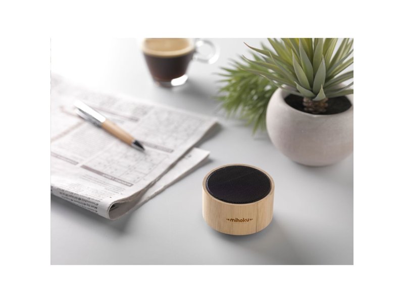 Wave FSC Bamboo Wireless Speaker bedrukken | Jouw relatiegeschenk & promotieartikel Wave FSC Bamboo Wireless Speaker bedrukken | Jouw relatiegeschenk & promotieartikel
