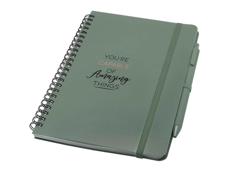 Thalaasa A5 ocean-bound hardcover notitieboek met balpen (zwarte inkt) Thalaasa A5 ocean-bound hardcover notitieboek met balpen (zwarte inkt)