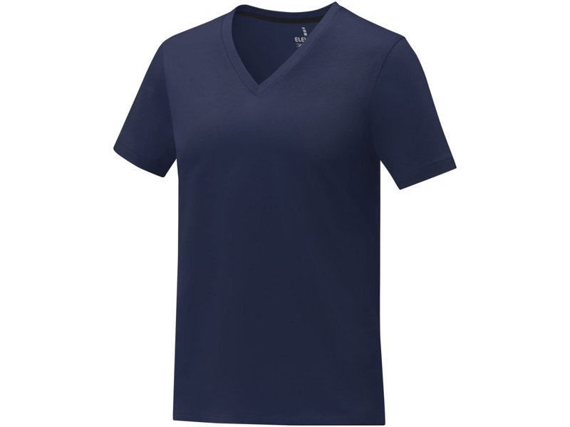 Somoto Dames T-shirt met V-hals en korte mouwen