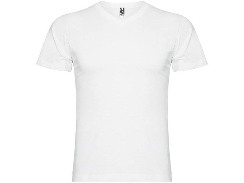 Samoyedo herenshirt met V-hals en korte mouwen