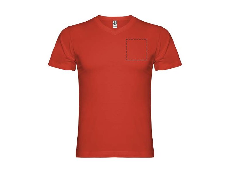 Samoyedo herenshirt met V-hals en korte mouwen Samoyedo herenshirt met V-hals en korte mouwen