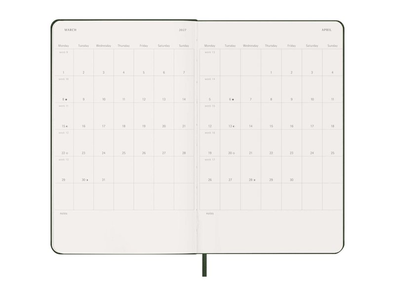 12M week agenda L met harde kaft