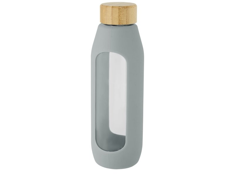 Tidan fles van 600 ml in borosilicaatglas met siliconen grip Tidan fles van 600 ml in borosilicaatglas met siliconen grip