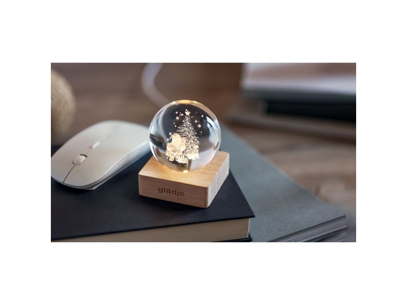 SANTA LIGHT - Kerst LED glas bol