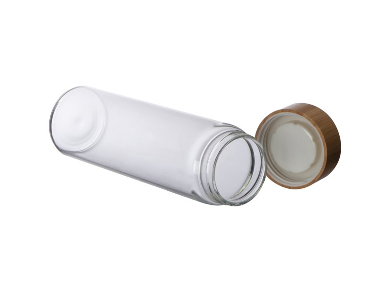 Drinkfles Santa Cruz bedrukken | Glazen relatiegeschenk met jouw logo Drinkfles Santa Cruz bedrukken | Glazen relatiegeschenk met jouw logo