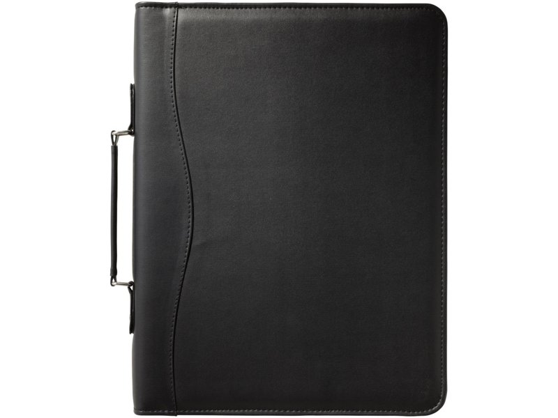 Ebony A4 portfolio met ritssluiting en handvat