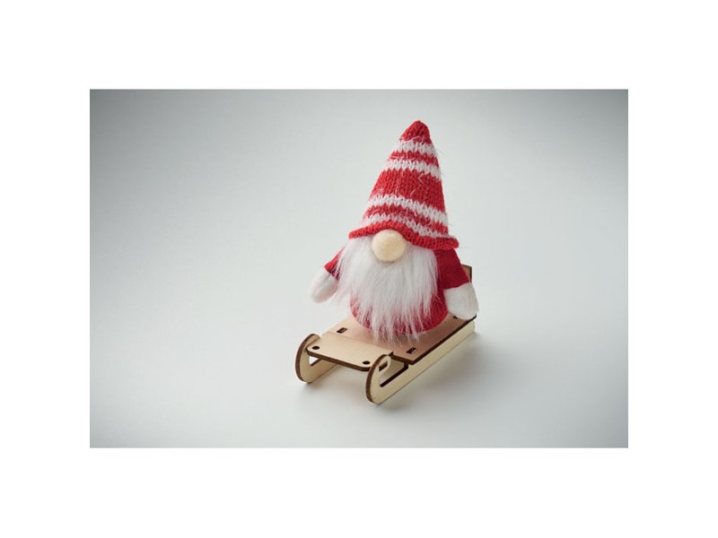 FROSTY SLEIGH - Kabouter op houten slee