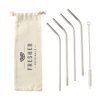 Reusable 4 pieces ECO Straw Set RVS rietjes
