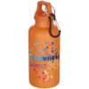 Oregon 400 ml effen waterfles van RCS gecertificeerd gerecycled plastic met karabijnhaak Oregon 400 ml effen waterfles van RCS gecertificeerd gerecycled plastic met karabijnhaak