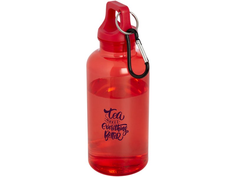 Oregon 400 ml waterfles van RCS-gecertificeerd gerecycled plastic met karabijnhaak